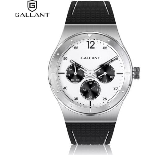 Mens Luxury Quartz Watch Stainless Steel Silicon Strap Watches for Men 5ATM Waterproof Wrist Watch with Date Day Calendar