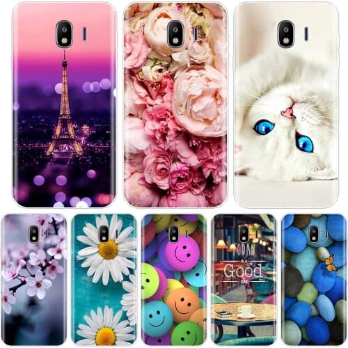 Phone Case For Samsung Galaxy J1 mini J3 J4 J5 J6 J7 J8 Plus 2016 2017 2018 Soft TPU Silicone Cat Back Cover J2 core J5 J7 Prime
