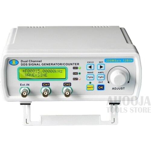 Dual-Channel Digital Signal Generator DDS Function Frequency Generator Arbitrary Waveform Pulse Signal Source Frequency Meter