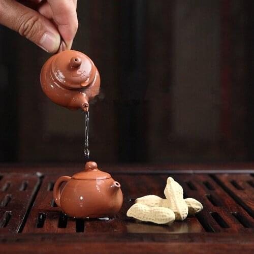 Purple Clay Finger Teapot Tea Pet Small Pocket Tea Set Ornaments Boutique Tea Table Decoration