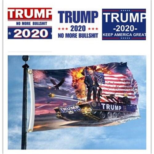 150x90cm Trump 2020 Flag Double Sided Printed Donald Trump Flag Keep America Great Donald for President USA Dropship