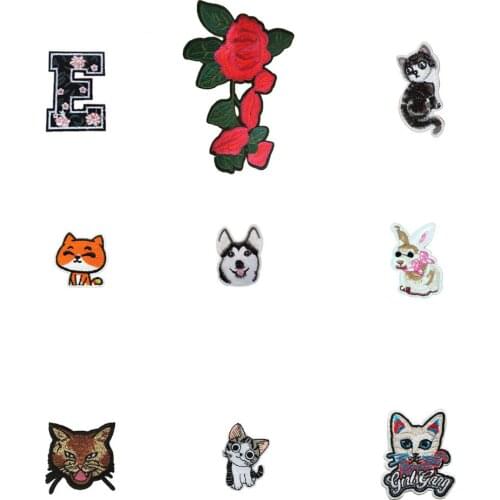 Hot sale Patches Iron on patch Embroidery Applique DIY Clothing Accessories Patches Clothing Fabric Badges 1pcs sell C6114-C6210