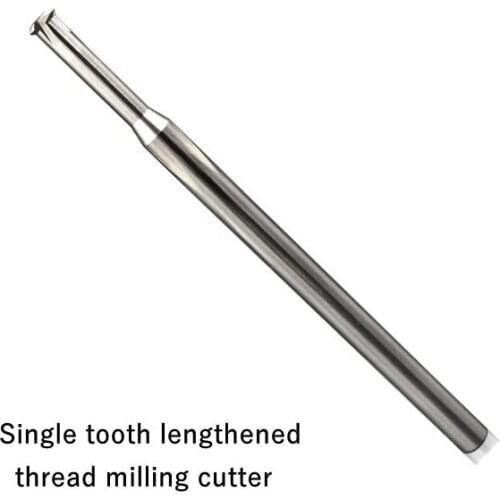 1 Tooth Thread length End Mill Single Milling Cutter Short flutes process Aluminum, Copper, Acrylic