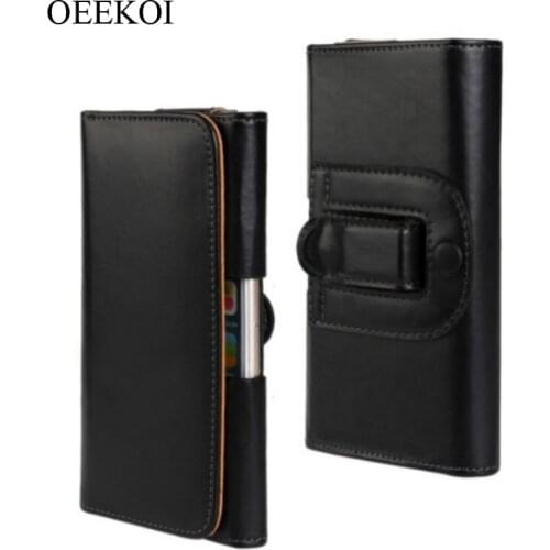 OEEKOI Belt Clip PU Leather Waist Holder Flip Pouch Case for Meizu X8/V8 Pro/V8/16X/16