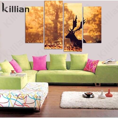 Elk Animal Poster Paintings On The Wall Modern Hd Canvas Painting Picture Art Wall Bedroom Decoration Paintings Home Decor Wall