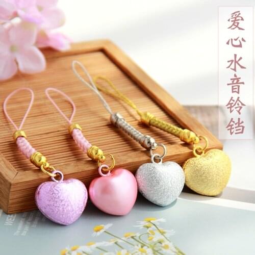 Cute Japanese Style Smart Phone Strap Lanyards for iPhone/Samsung Case Water Sound Bell Mobile Phone Strap Hang Rope Charm
