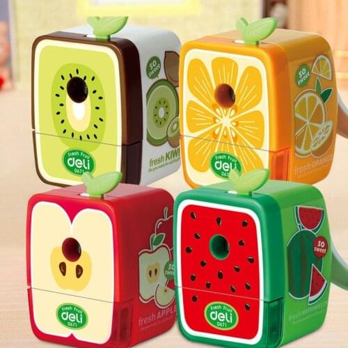 MIRUI Creative Fruit Hand Pencil Sharpener Novelty Fun Student Cute Pencil Sharpener classroom Stationery School office supplies