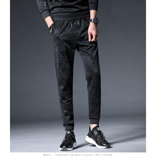 MKASS New Arrivals Joggers Men Brand-clothing Fashion Black Sweatpants High-quality Drawstring Clothing Casual Trousers M-5XL