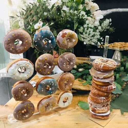 Acrylic Donut Wall Stand Wedding Party Decoration Doughnut Display Holder Birthday Party Supplies Donut Party Decor Baby Shower