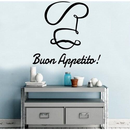 New Italian Kitchen Vinyl Wall Sticker Home Decor Stikers For Kids Rooms Diy Home Decoration Room Decoration