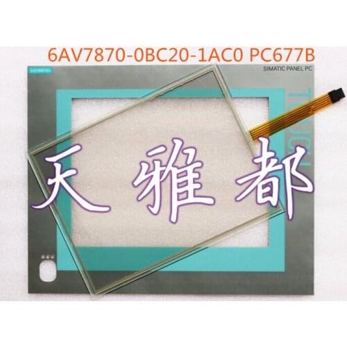 New Touch Panel Screen for 6AV7870-0BC20-1AC0 PC677B 12" Touch Glass Digitizer and Front Overlay Protective Film