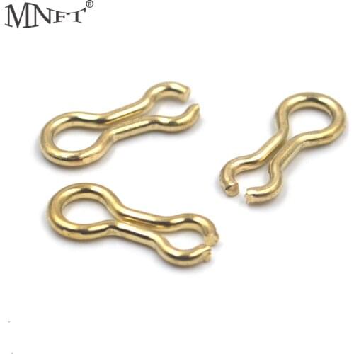 MNFT 50Pcs Golden Stainless steel Fishing Lead Moulding Items Loops Swivels Home Lead Making Inserts Plumbs Connector