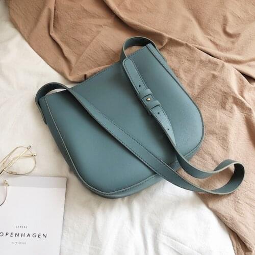 Casual Large Capacity PU Leather Bucket Messenger Bag for Women 2021 New High Quality Designer Shoulder Crossbody Bags Handbags