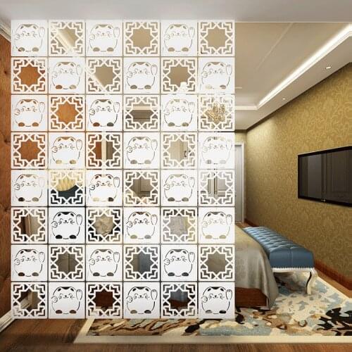 29*29cm Room Divider Screen Partition Modern Folding Screen Partition Brief Hanging Cutout Curtain Home Hanging Divider Panel