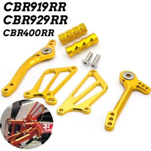 For Honda CBR929RR CBR919RR CBR400RR CBR 929 919 400 RR Motorcycle Rearset Foot Peg Brake Rear Gear Shift Shifter Lever + Wing