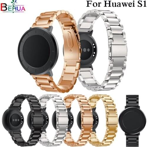 Replacement 18mm Watch Strap For Huawei S1 Stainless Steel bands For Huawei Honor S1 Smart Watch Band watch Straps Bracelet