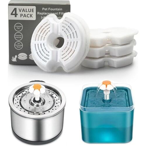 Dog Water Drink Dispenser Bowl Dish Filters Activated Carbon Filters Automatic Pet Drinking Water Fountain For Cat Fountain