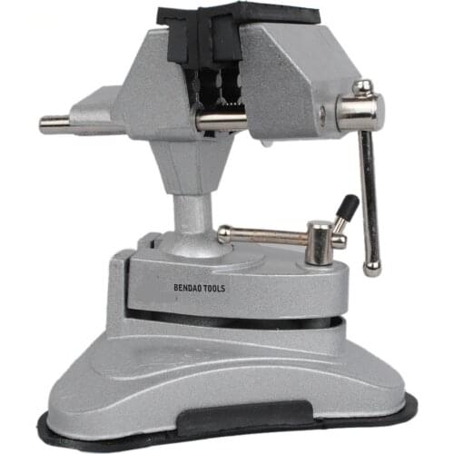 Suction cup aluminum alloy universal vise household table vise