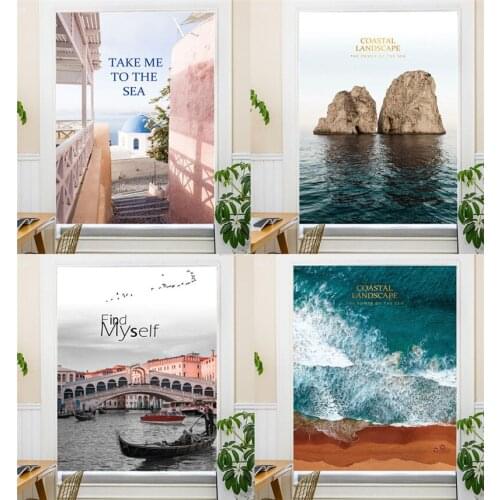 Curtain Bedroom Living Room Shading Curtain Modern Decoration Curtain Pasteable Cloth Home Without Punching