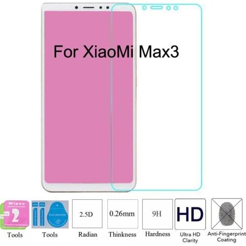 2PCS For Xiaomi MI 8 SE Protective Film 2.5D Tempered Glass Screen Protector Protective Film For Xiaomi MI Max3 Max 3 free tools