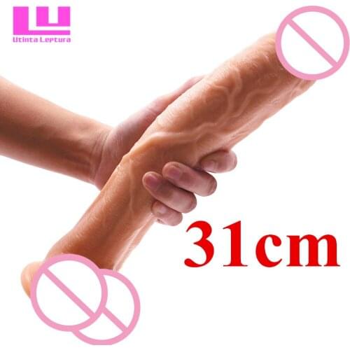 31cm Huge Dildos with Strong Suction Cup Realistic Big Penis Female Masturbator Sex Toys Adult Products