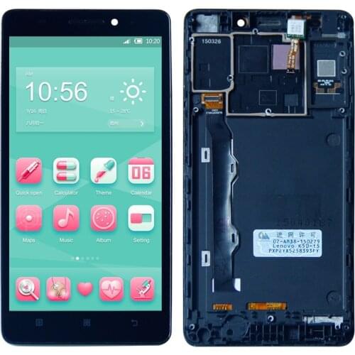 5.5"For Lenovo K50-T5 K3 Note Touch Screen Digitizer LCD Display Assembly +Frame Free Shipping