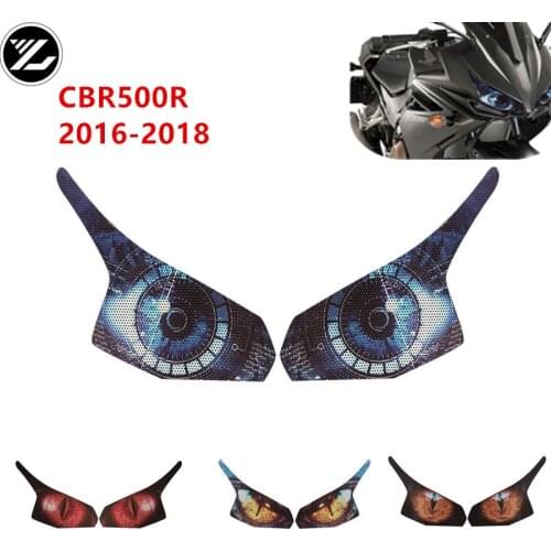 For HONDA CBR500R CBR500 R 2016 2017 2018 Motorcycle accessories headlight protection sticker headlights eye body sticker