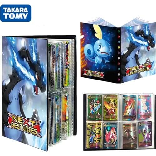 240Pcs Pokemon Holder Album Card Toys Playing Game Collections Binder Folder Display Livre Pokémon Trainer Map Book Kid For Gift