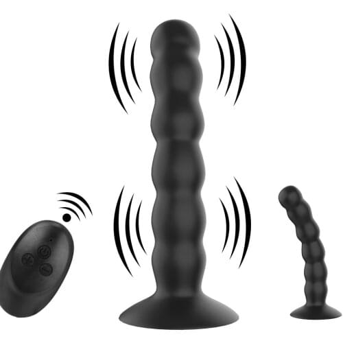 10 Modes Vibrator Anal Beads Wireless Remote Control Vagina Prostate Massage Butt Plug Strong Suction Cup Sex Toys for Women Men