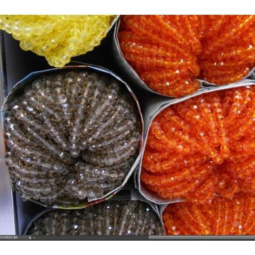 8mm 70pcs/lot Fashion Rondelle Faceted Crystal Glass Loose Spacer Beads for Jewelry Making Bicone Wholesale