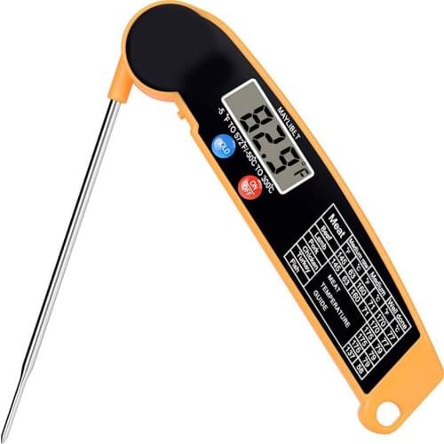 Digital Instant Read Meat Thermometer with Highly Accurate Temperature Probe, Electric Cooking Thermometer for Kitchen Food Gril