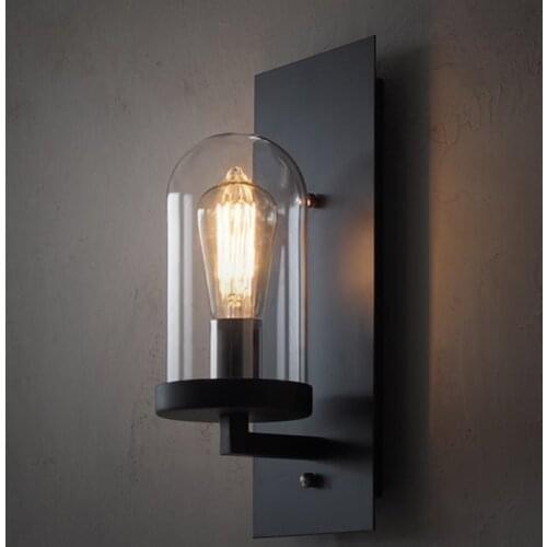 Nordice living room decoration blue wall light light gooseneck crystal iron living room aisle bedroom home deco wall lamp