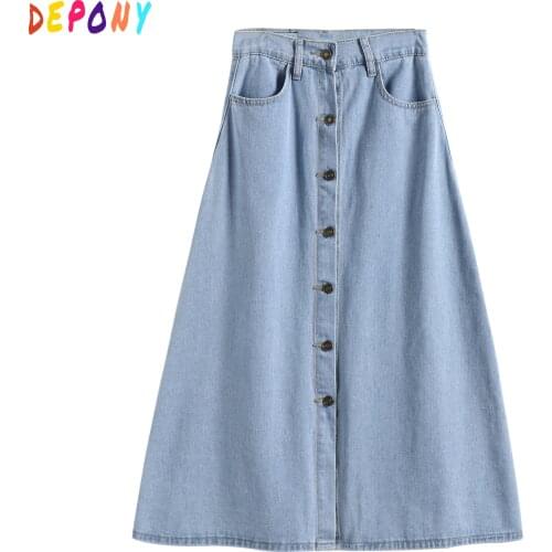 Depony Denim Skirts For Women