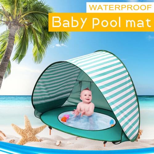 Baby Pool Tent Baby Sunshade Beach Tents Waterproof Folding Up Tent Kids Play House UPF 50+ Beach Sun Shelter UPF 50+ Beach