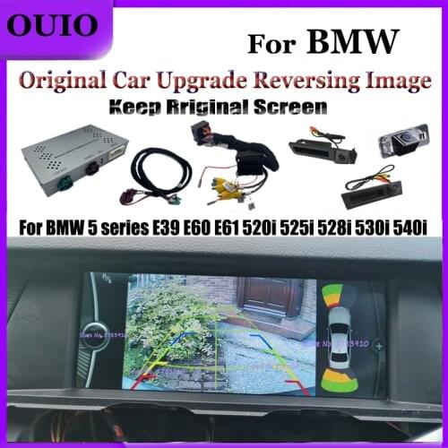Front & Rear Camera Decoder|For BMW 5 series E39 E60 E61 520i 525i 528i 530i 540i Original Car Screen Reversing upgrad interface
