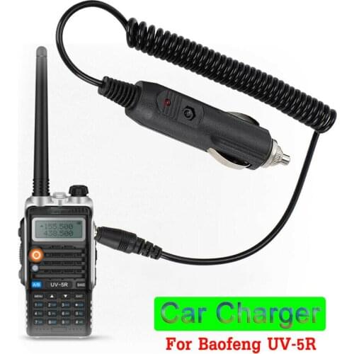 Walkie Talkie Battery Car Charger Adapter Cable for Baofeng UV-5R GT-3 GT-3TP Long Battery charger