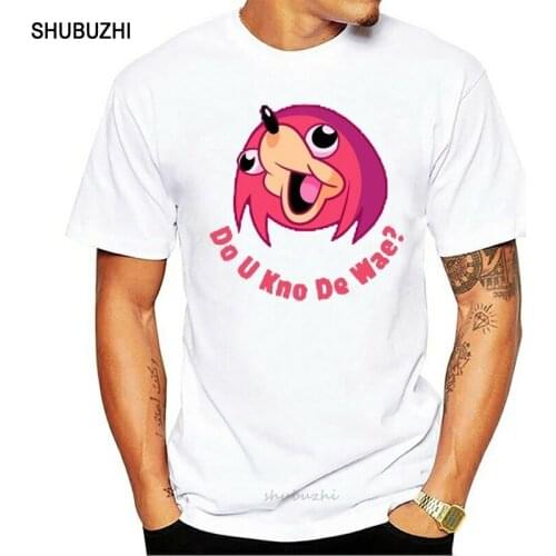 Kawaii Internet meme T shirt men funny do you kno de wae men T-shirt Ugandan Knuckles do you know the way viral meme Tee shirt
