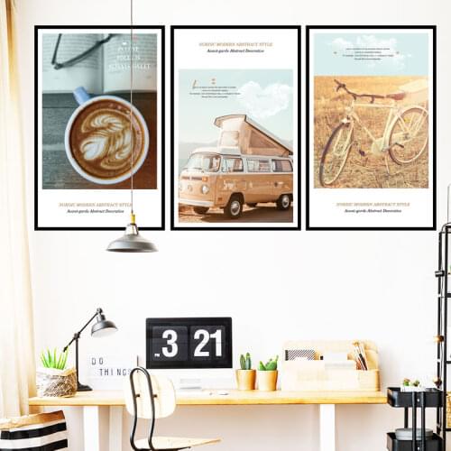 Creative Scenery Wall Sticker Nature Prints Wall Art Living Room Bedroom Adhesive Poster Wallstickers