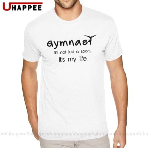 Cool Gymnast Tees Shirt for Men 3XXL Short Sleeve Heavy Cotton Round Neck Shirt