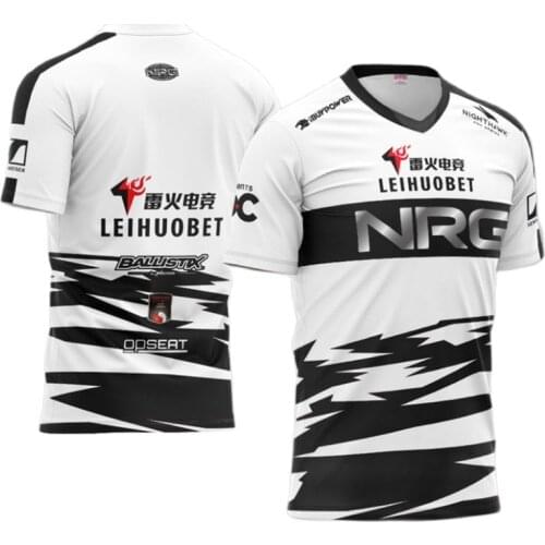NRG Supporter Shirt Summer New Style CSGO NRG E-sports Jersey Uniform Jersey Custom LEIHUOBET Fan Game T-shirt
