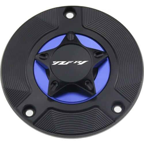 Logo YZF-R1CNC Aluminum Keyless Motorcycle Accessories Fuel Gas Tank Cap Cover for Yamaha YZFR1 YZF-R1 1998-2019