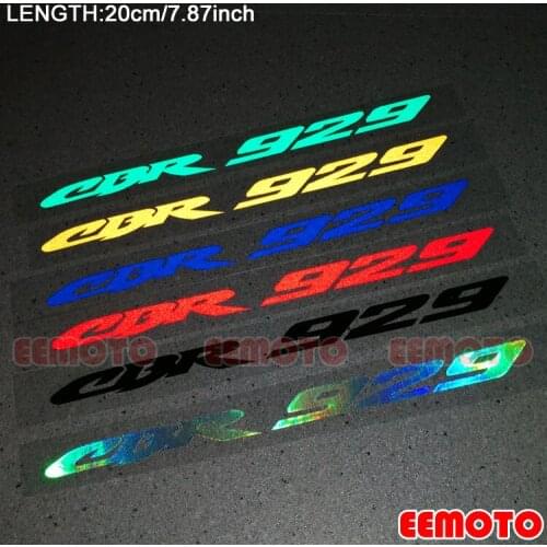 Motorcycle wheels helmet Body Shell Tank Pad Motorbike Fairing Reflective Decals Stickers logo label for HONDA CBR929 CBR 929