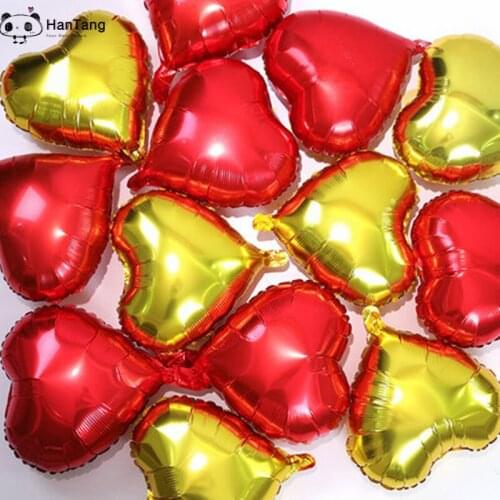 50pcs 10inch Balloon Helium Heart Balloons Wedding Aluminum Foil Air Balloons Inflatable Balloons Birthday Party Decor 8zSH808