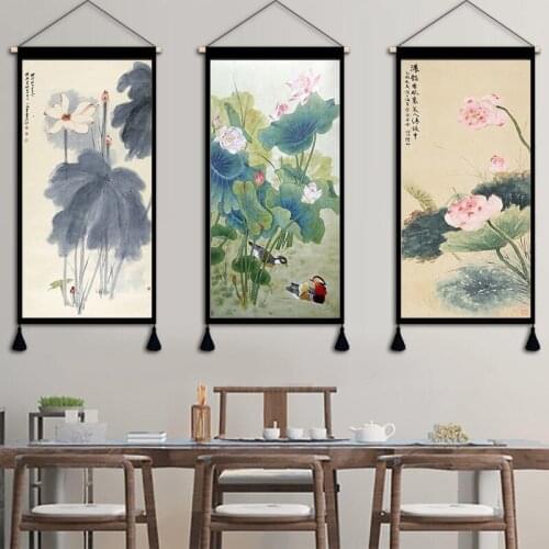 Chinese Peony Picture Poster Home Decor Living Room Wall Art Hanging Decorative Painting Girl Bedroom Decor Canvas Wall Painting