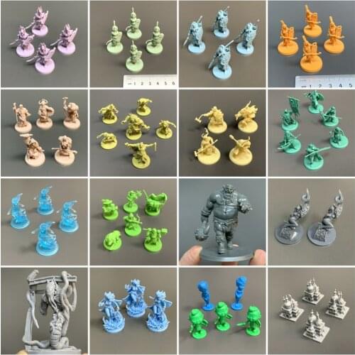Zombicide Green Horde Zombie Board Game Miniatures ANKH: Gods of Egypt Warrior Blacklist Hero Role Model Toys