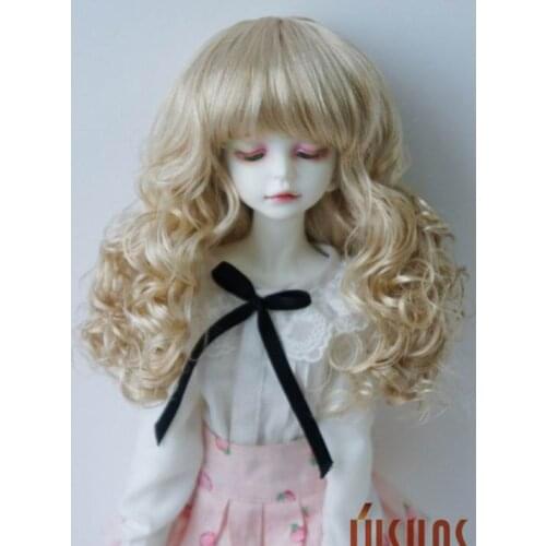 JD311 16--17.8CM 1/6 Lovely long European wave hair style 6-7inch BJD doll wig YOSD doll accessories