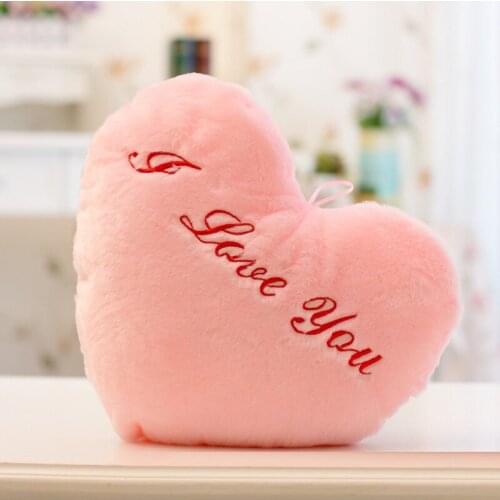 Pillow Luminous Pillow Heart Pillow Battery Light Cushion Children Home Decor Colorful Heart Shape Cushion LED Glowing Luminous