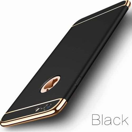 Luxury 3 in 1 Case for iPhone 8 7 6 6s Plus 5 5s SE X Back Cover Coverage Removable 3 in 1 Fundas Case for iPhone X 8 7 6 6s Bag