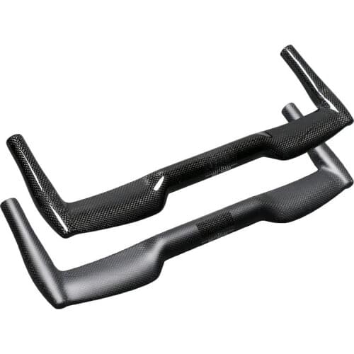 New Road bike glossy matt 3K full carbon fibre rest handlebar TT style Fixed Gear bicycle carbon handlebar 25.4/31.8mm Free ship