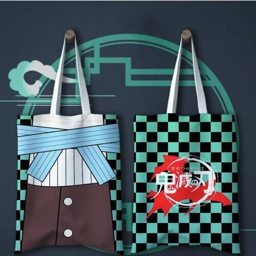 Japanese Anime Cartoon Cartoon Demon Slayer shoulder bag Demon Slayer creative impression style student shoulder bag